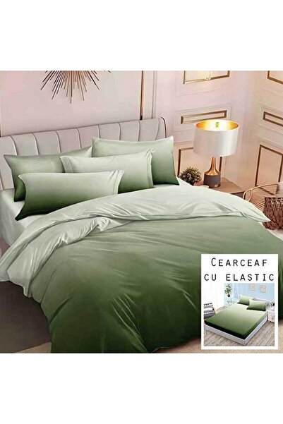 Patul Bubmac Finet Linen, Sulphur, Double Bed, 2 Persons, Fitted Sheet, 6 Pieces