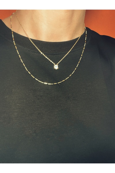 mitico jewellery Pretty Siyah Gümüş Kolye