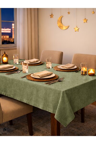 Perle Față de masă de culoarea ceaiului din catifea din seria Daily