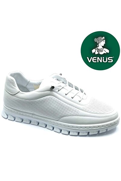 Venüs Pantofi casual de damă ortopedici din piele naturală Ruff ALBI
