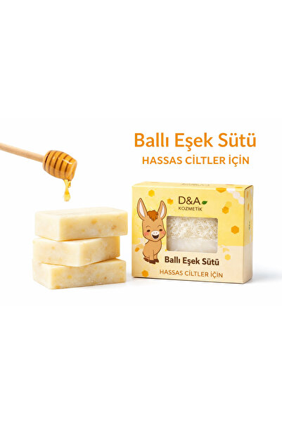 D&A Kozmetik Ballı Eşek Sütlü Kabak Lifli Sabun 160 g – Hassas ve Tüm Cilt Ti...