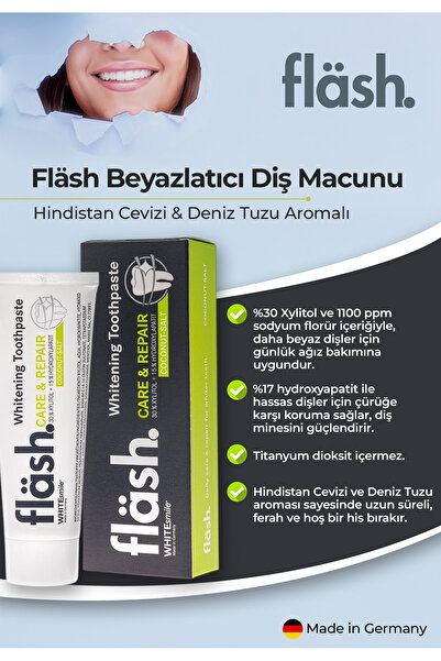 WHITEsmile Flash Beyazlatıcı Diş Macunu-bakım, Onarım Hindistan Cevizi Ve Tuz...