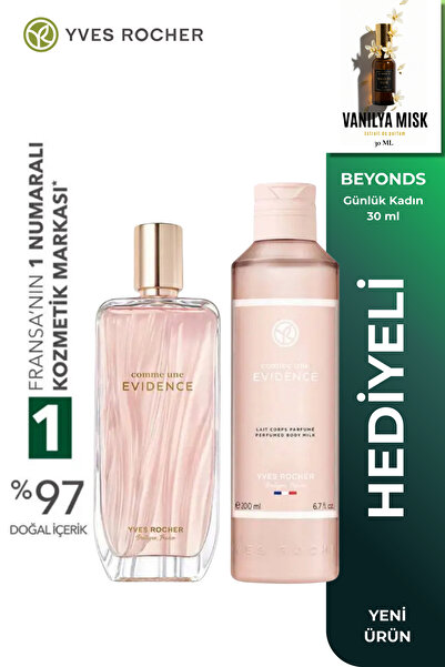 Yves Rocher Orjinal Boy Comme Une Evidence Parfüm, Parfümlü Vücut Sütü Seti