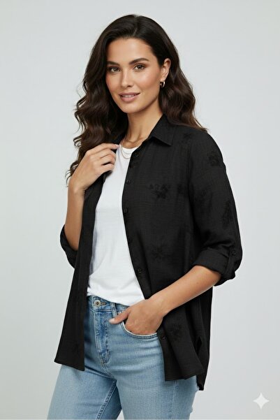 elma abone Plus Size Women's Linen Tank Top Shirt