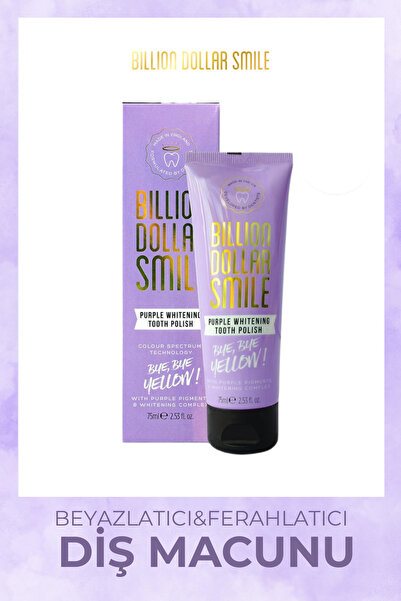 Billion Dollar Smile Purple Whitening Tooth Polish Diş Beyazlatıcı Diş Macunu