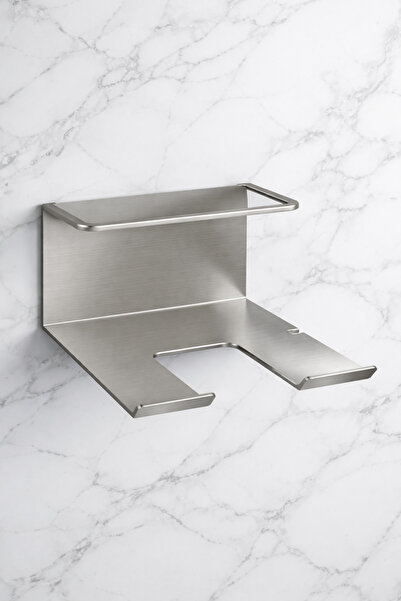 Bath & Kitchen Paslanmaz Çelik Duvar Tipi Fön Makinesi ve Şampuan, Saç Spreyi...