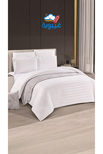 Ghaiboba طقم مفرش فندقي فاخر - قماش مايكروفايبر ناعم - مقاسات متعدده