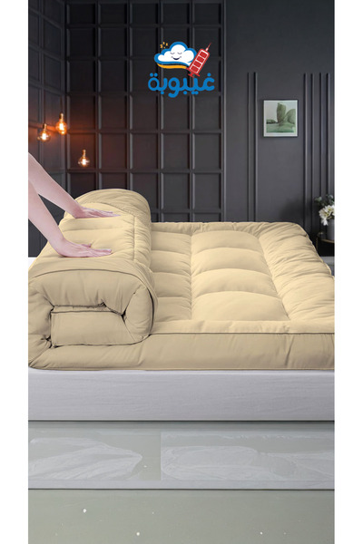 Ghaiboba لباد سرير فندقي فاخر ارتفاع 20 سم - متعدد المقاس - متعدد الألوان