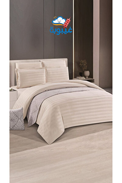 Ghaiboba طقم مفرش فندقي فاخر - قماش مايكروفايبر ناعم - مقاسات متعدده