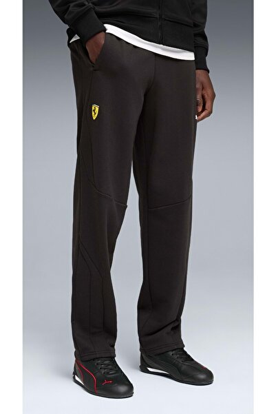 Puma Pantaloni de trening Ferrari PM1 634244 pentru bărbați, NEGRI
