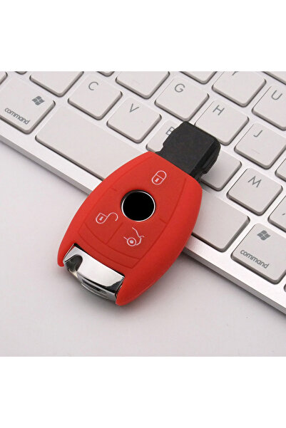 Choice 3 Buttons Red 2/3 Butt New Silicone Car Key Cover Case For Mercedes Bn...