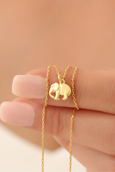 Nox Jewelry 925 Ayar Gümüş Minimal Fil Kolye