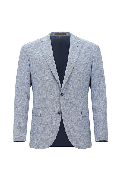 Abdullah Kiğılı 6 Drop Regular Fit Standart Kesim Yünlü Desenli Ceket