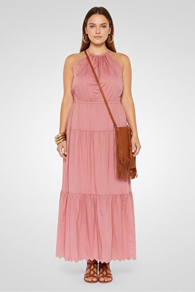 Michael Kors Women Plain Maxi Dress, Brown