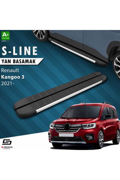 S Dizayn Renault Kangoo 3 S-Line Aluminyum Yan Basamak 193 Cm 2021 Üzeri A+ K...