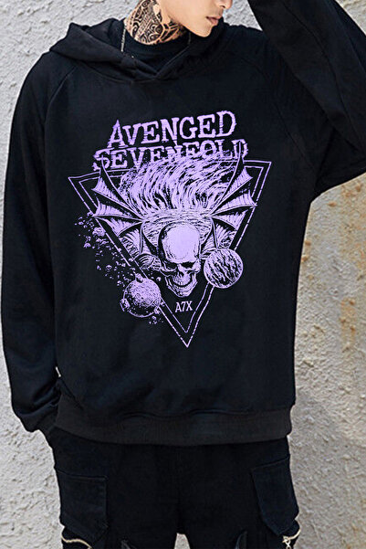 Freak Tshirt Hanorac unisex Rock-Metal de culoare neagră Avenged Sevenfold cu...