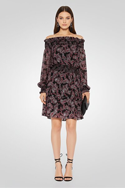 Michael Kors Women Paisley Print Mini Dress, Multicolor