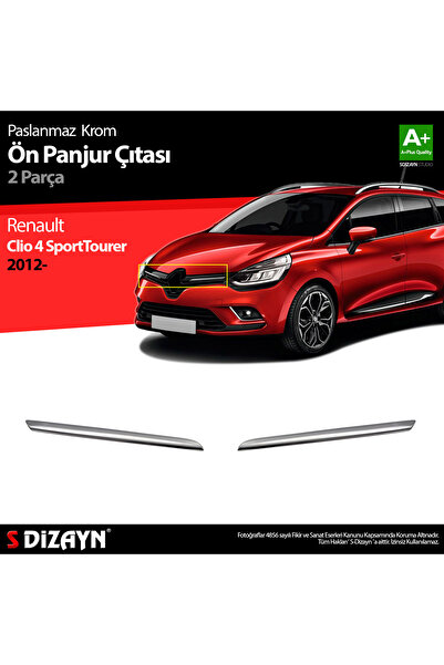 S Dizayn S-Dizayn Renault Clio 4 Sporttourer Krom Ön Panjur 2 Prç. 2012-2019 ...