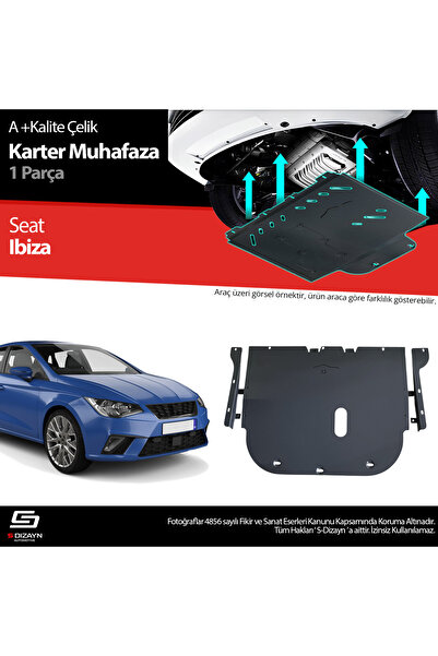 S Dizayn S-Dizayn Seat Ibiza Çelik Karter Muhafaza Koruma 2017 Üzeri A+ Kalit...