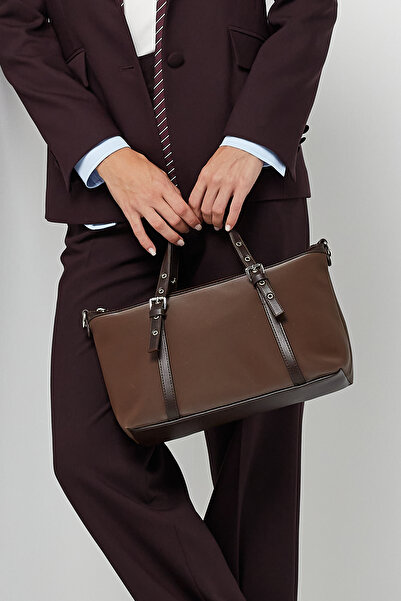 AKSWSUAR Kemer Detaylı Mini Tote Çanta