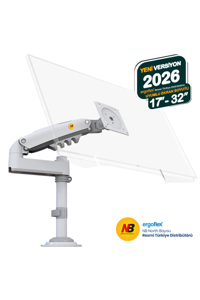 Nb North Bayou Nb H100 17"-30" Monitör Tutucu Kol Amortisörlü 2-9 Kg Vesa Mon...