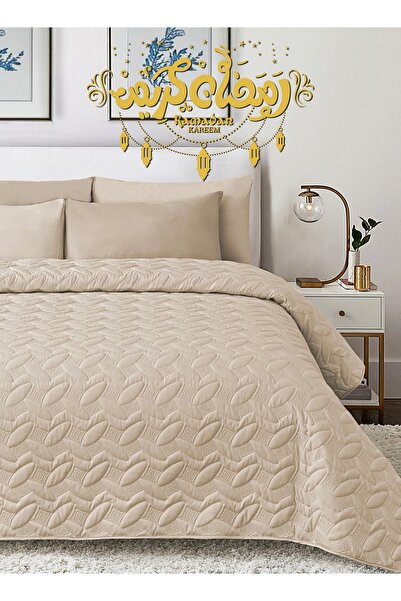 Master Home Textile Microfiber Bedspread Set Fits 120 x 200 cm Single Size Be...