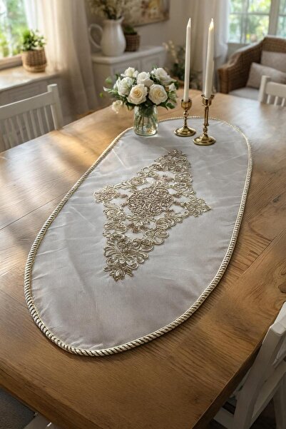 ARS HOME COLLECTION Runner Güpürlü Lüx Masa Örtüsü 45x140
