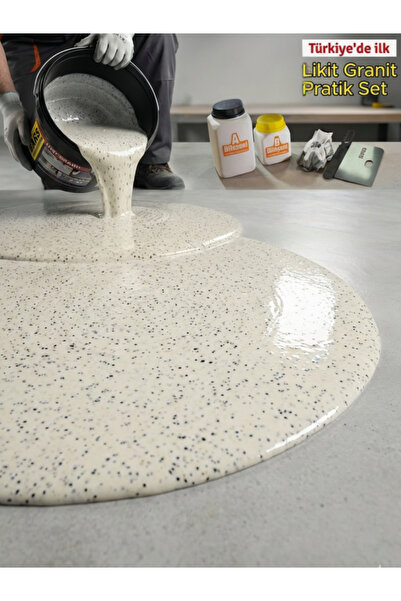 BARS Likit Granit Kaydırmaz Zemin Kaplama | Granit Görünümlü Parlak Derzsiz İ...