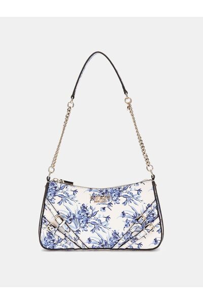 Guess حقيبة كتف برامينا المزهرة