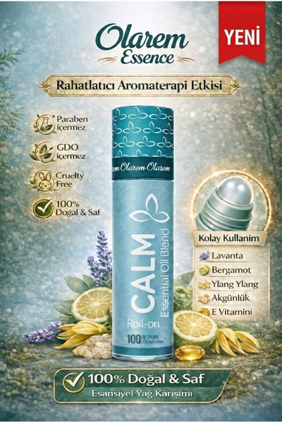 olarem essence Calm Aromaterapi Roll-On 10 ml - Sakinlik, Rahatlama, Yatıştırıcı