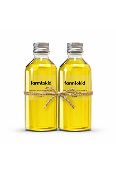 Farmtokid Soğuk Sıkım Natürel Sızma Zeytinyağı 50 ml – Gömeç Özel Üretim (2’l...