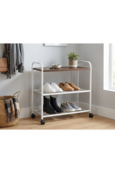 METALİZ YENİLİKÇİ TASARIMLAR Ayakkabılık Modern Loft Tasarım Tekerli Ayakkabı...