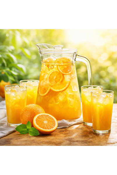 Dania A set of jacks and glasses, 5 pieces