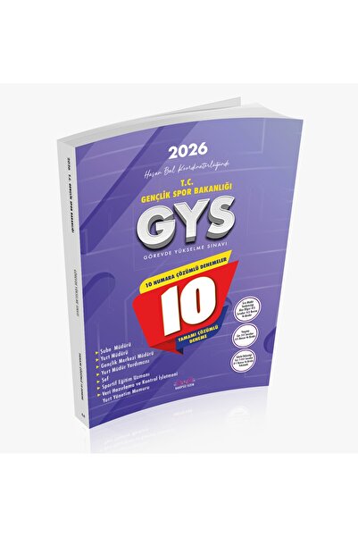 Rakipsiz UZEM 10 NUMARA ÇÖZÜMLÜ DENEMELER GENÇLİK VE SPOR BAKANLIĞI GYS