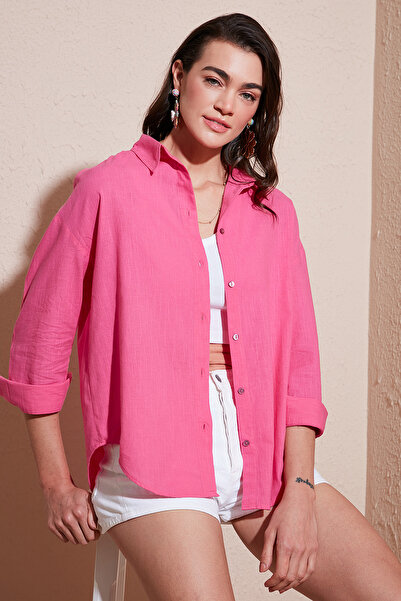 Lela Pamučna košulja dugih rukava sa dugim rukavima SHIRT CF25S168305