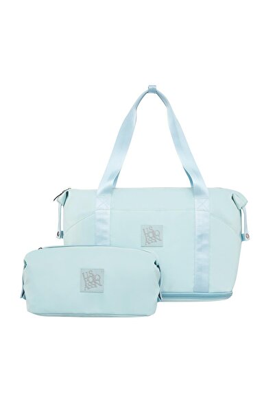 U.S. Polo Assn. حقيبة العناية بالأم والطفل من Plabc24003 باللون الفيروزي