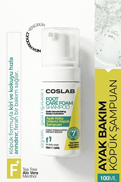 COSLAB Ayak Koku Giderici Köpük Şampuan 100ML | Mantar, ve Tırnak Bakımı İçin...