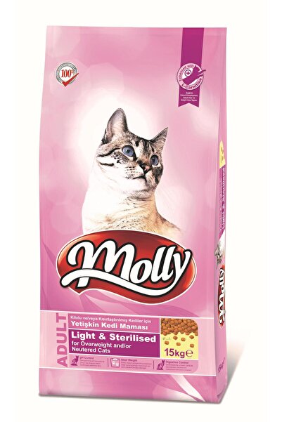 Molly Light Sterilised Tavuklu Kısırlaştırılmış Kedi Maması 15 KG