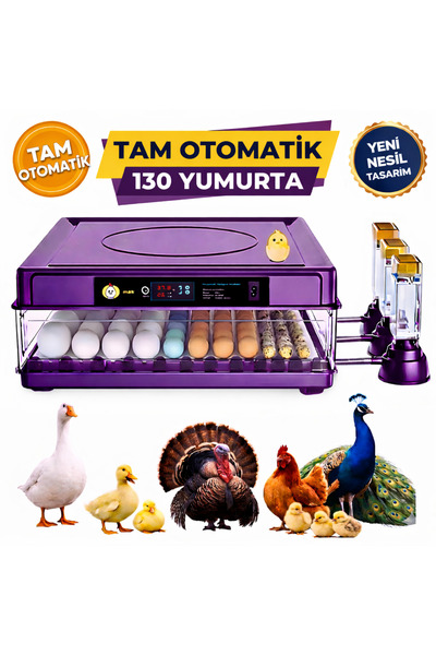 Mak kuluçka 130 Yumurta Kapasiteli Tam Otomatik Kuluçka Makinesi - Tavuk Örde...