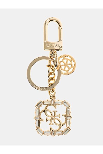 Guess Logo Charm Keychain
