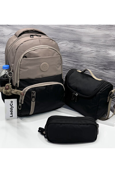 LaddyCo Suya Dayanıklı İlk Okul Çantası 3'lü Seti Unisex Çocuk İlkokul Çantas...