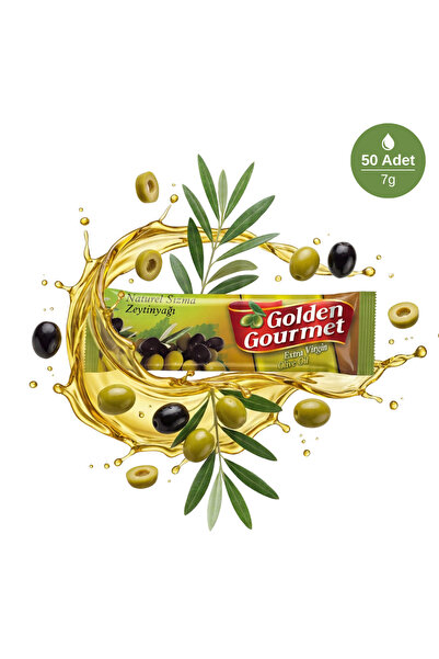 Golden Gourmet Tek Kullanımlık Naturel Sızma Zeytinyağı 7 Gr*500 Adet