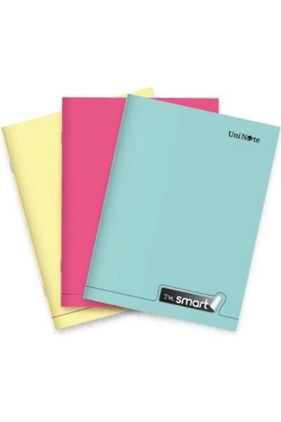 ÇINAR DEFTER دفتر ملاحظات A4 مربعات بغلاف بلاستيكي ذكي مخيط، 100 ورقة، عبوة م...