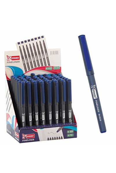 ŞAHİN KIRTASİYE Mikro Fineliner M 2028-48 Mavi 48'li Stand