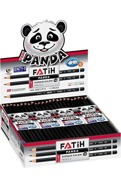 FATİH KALEM قلم رصاص فاتح باندا دائري، عبوة من 12 قلم