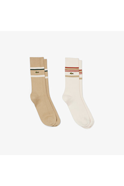Lacoste 2-Pack Striped Socks - RA5988-00-7PT