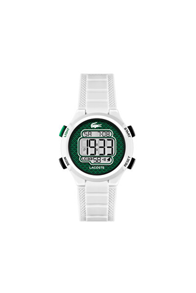 Lacoste ساعة أطفال بمينا أبيض - 2030064-WHI