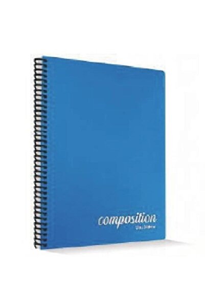 ÇINAR DEFTER دفتر ملاحظات مربعات بغلاف بلاستيكي 80 ورقة مع حلقات