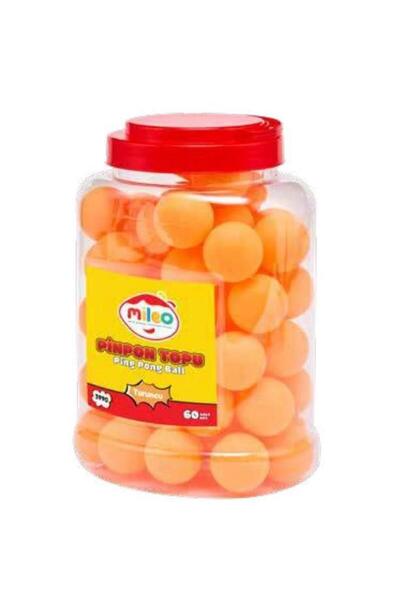 Mas Mileo Ping Pong Balls 60-Piece Jar Orange 3990