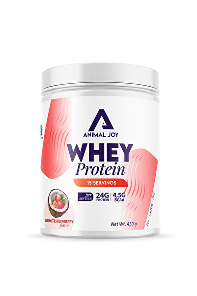 Animal Joy Whey Protein Hindistan Cevizi & Çilek - 400 gr